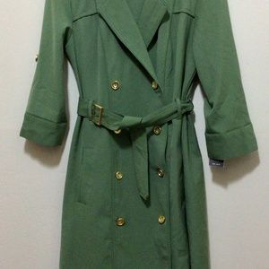 Classic New Olive Green Double Breasted Light Jacket